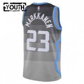 Maillot Enfant Utah Jazz Lauri Markkanen 2025-26 Nike City Edition Gris Swingman